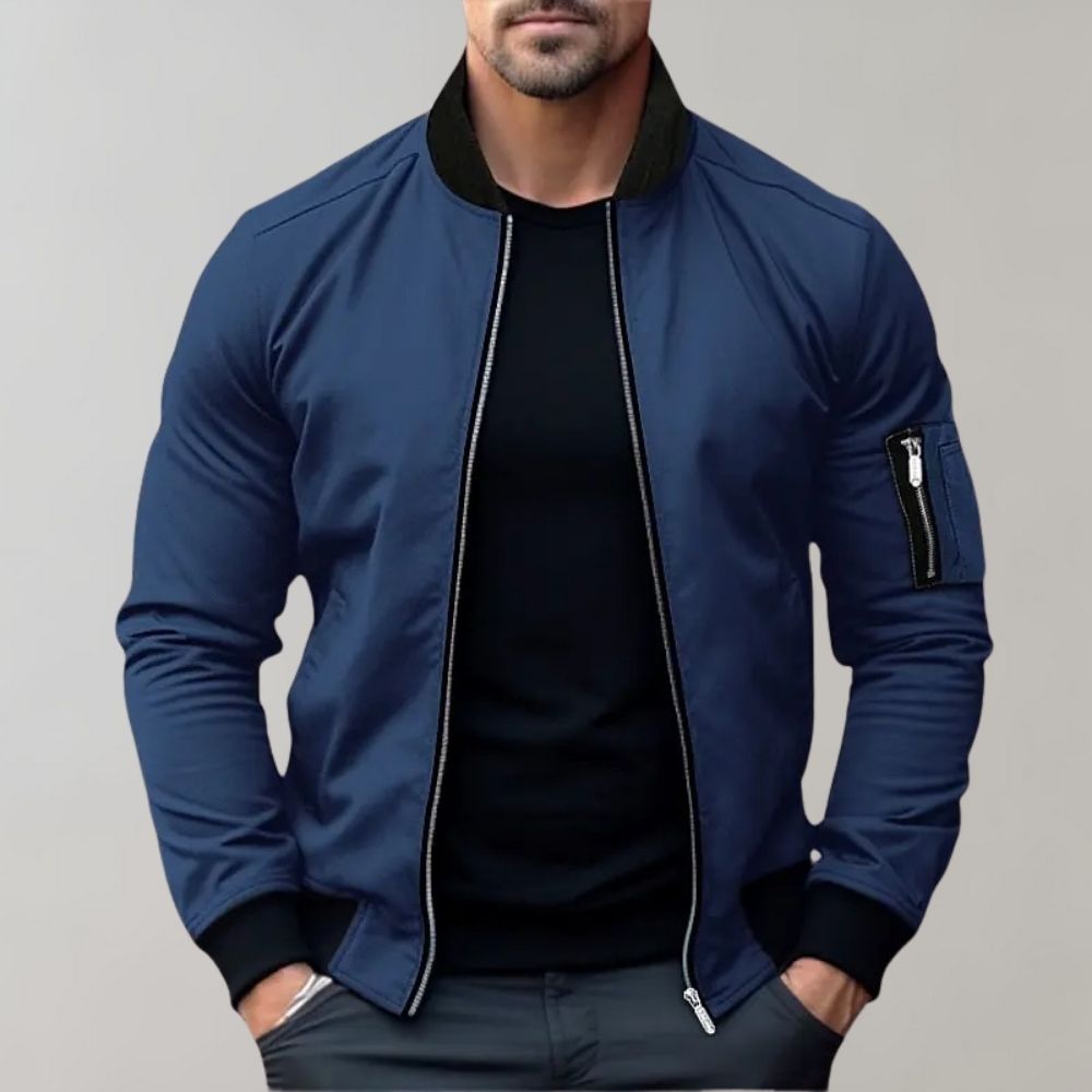 Darryl | Men's Zip-Up Bomber Jacket
